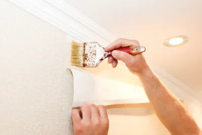 Pose de papier peint à Reilhac — revêtements muraux et toiles de verre